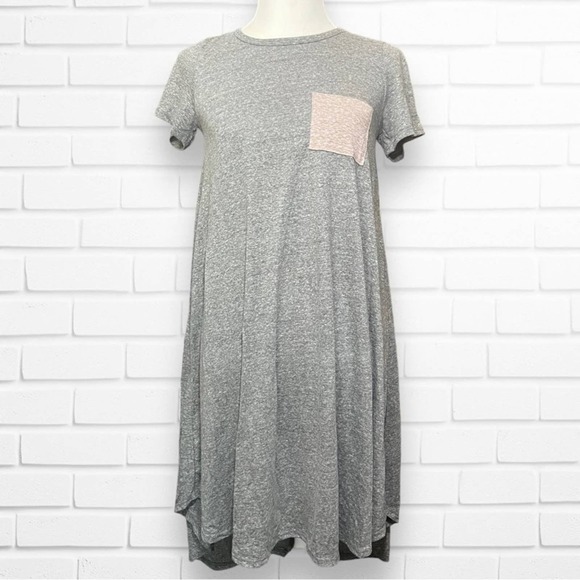 LulaRoe XXS Grey Carly Swing Dress NWT - Picture 1 of 5